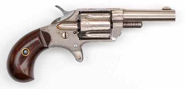 Appraisal: U S Nickled Colt Pistol Caliber cal '' barrel Walnut