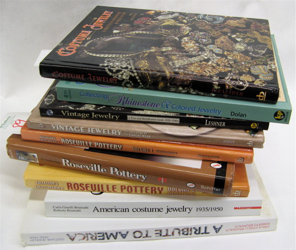 Appraisal: ROSEVILLE POTTERY COSTUME JEWELRY REFERENCE BOOKS total Five are on