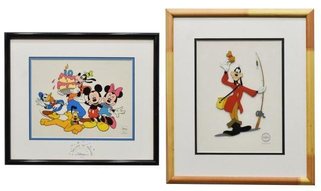 Appraisal: lot of Framed Walt Disney limited-edition sericels each accompanied by