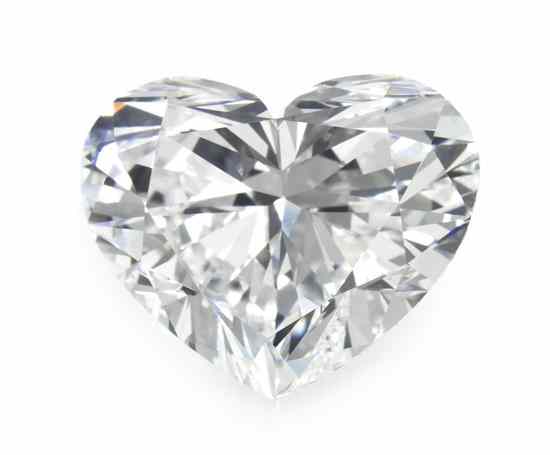 Appraisal: A Rare Golconda Type Carat Diamond faceted in a heart