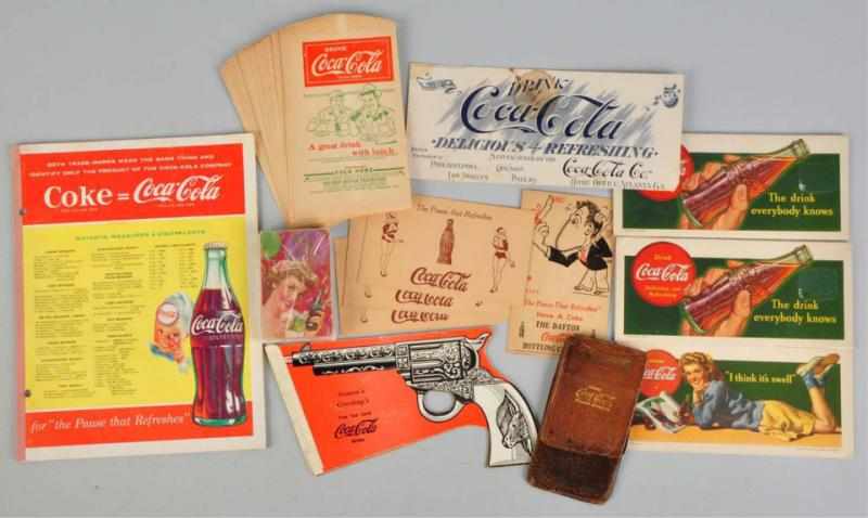 Appraisal: Lot of Assorted Coca-Cola Smalls Includes one early blotter three