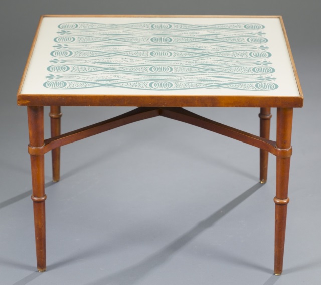 Appraisal: John Van Koert for Drexel Side Table Dated Drexel Casa