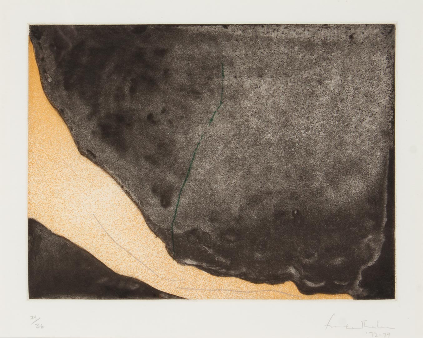 Appraisal: Helen Frankenthaler Message from Degas etching Helen Frankenthaler American -