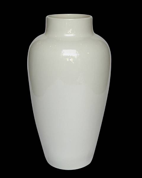 Appraisal: A Societa Ceramica Italiana white glazed porcelain vase circa The