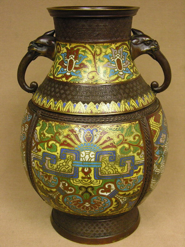 Appraisal: JAPANESE CLOISONNE VASE Estate item Size by Condition No damage