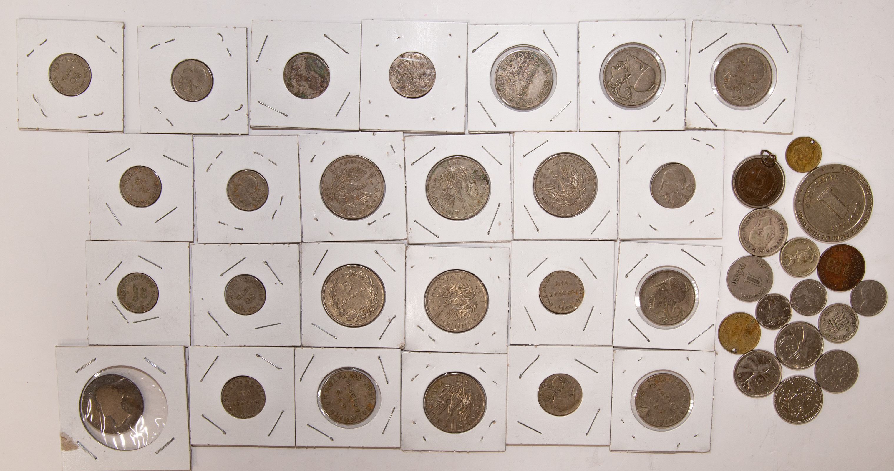 Appraisal: WORLD COINS - Lepta - Drachma - Drachman - Drachma