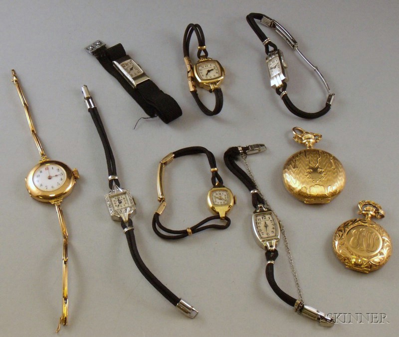 Appraisal: Small Group of Assorted Lady's Wrist and Pocket Watches all