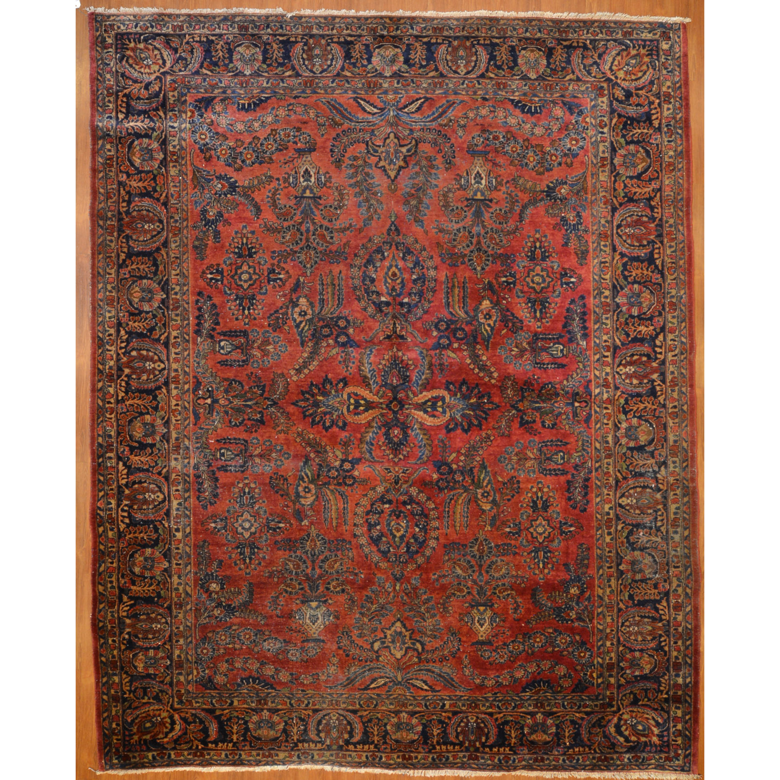 Appraisal: SAROUK RUG PERSIA X Second quarter- th century hand-knotted wool