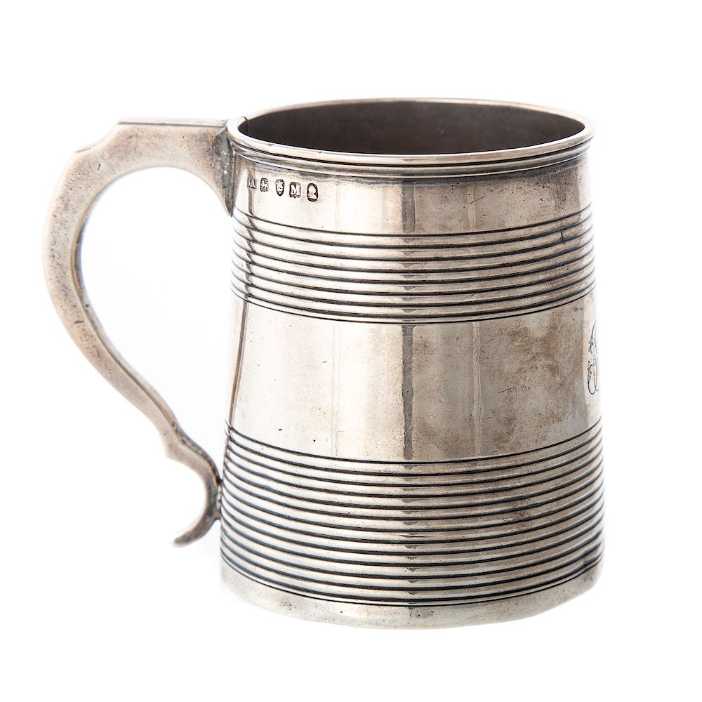 Appraisal: George III silver mug maker initials SA London in H