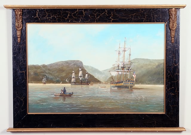 Appraisal: Napoleon Arriving at Jamestown St Helena Aboard the H M