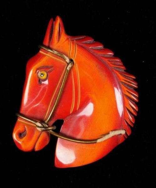 Appraisal: Bakelite Horse Pin Condition Excellent Size - T