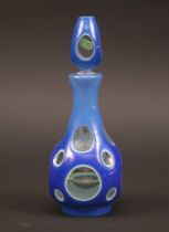 Appraisal: Paperweight Millefiore Perfume Blue glass cut back to clear with