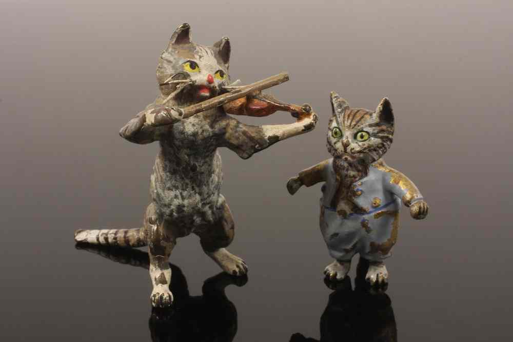 Appraisal: COLD PAINTED BRONZE MINATURES - Austrian Cold Painted Bronze Figures