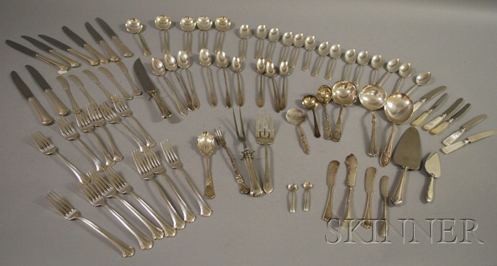 Appraisal: Towle Sterling Flatware Set for Eight Chippendale pattern approx pieces