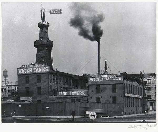 Appraisal: Berenice Abbott American - A J Corcoran Water Tanks New