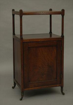 Appraisal: Regency-Style Mahogany tag re Cabinet x x in