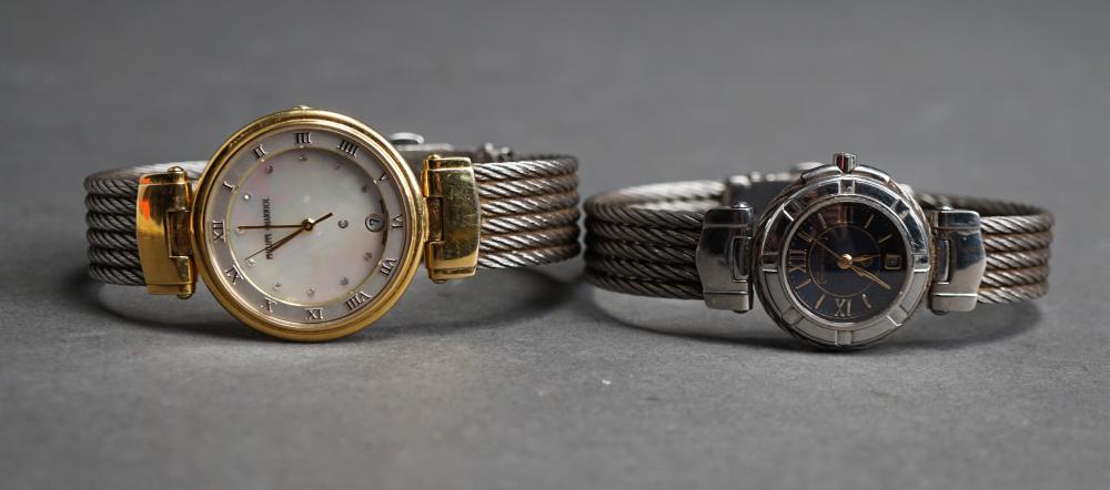 Appraisal: Two Ladies Philippe Charriol Stainless Steel Quartz Wristwatches