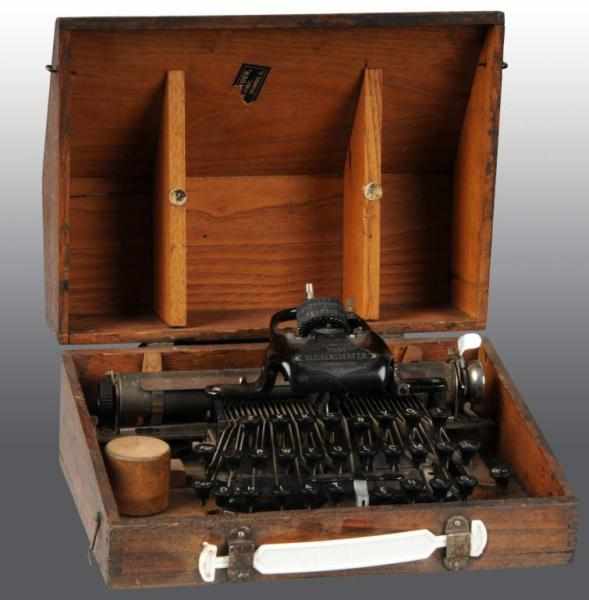 Appraisal: Blickensderfer No Typewriter Description In original wooden box Working Condition