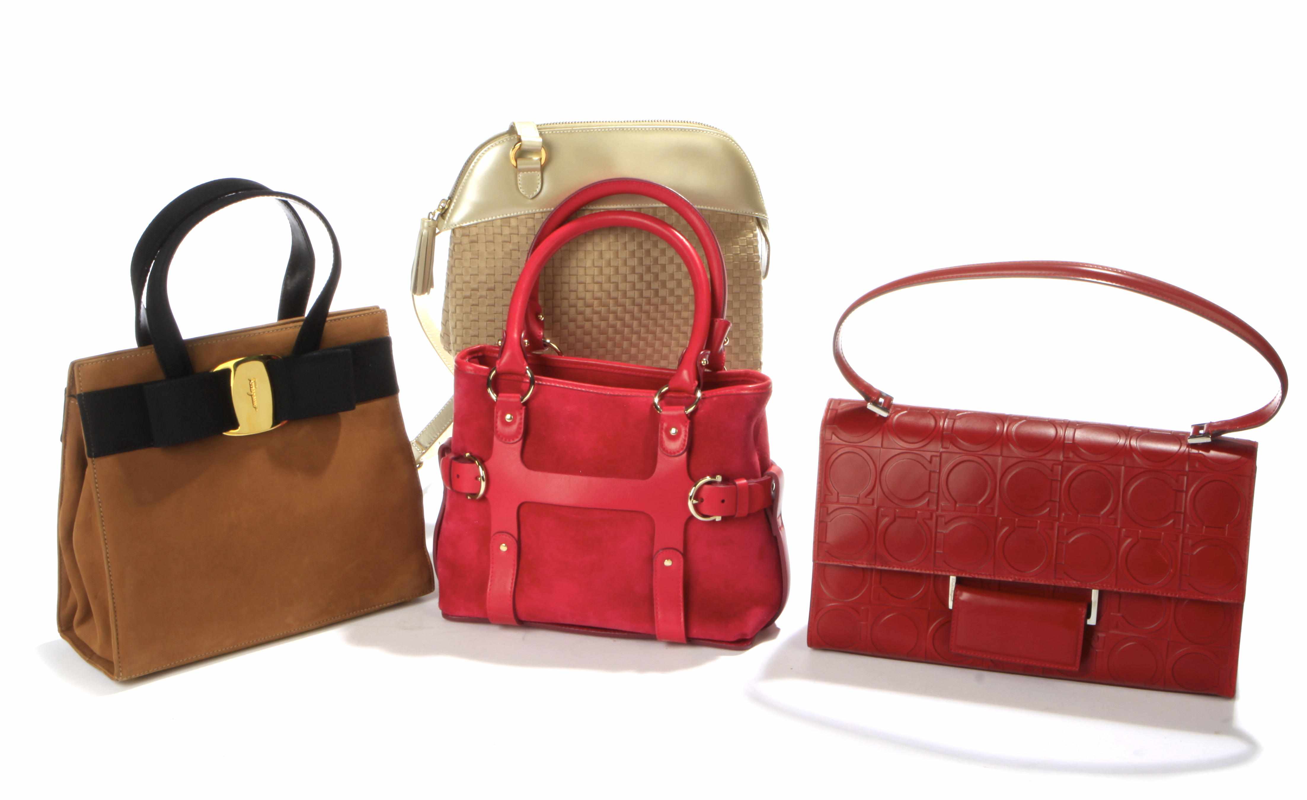 Appraisal: Designer Fashions and AccessoriesProperty of Various Owners Four Ferragamo handbags