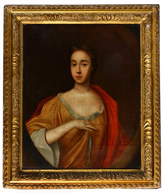 Appraisal: CIRCLE OF SIR GODFREY KNELLER - Portrait of a lady