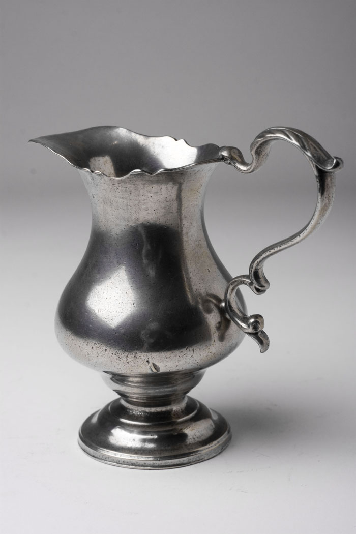 Appraisal: PEWTER CREAM POT ATTRIBUTED TO HENRY JOSEPH LONDON ENGLAND CIRCA