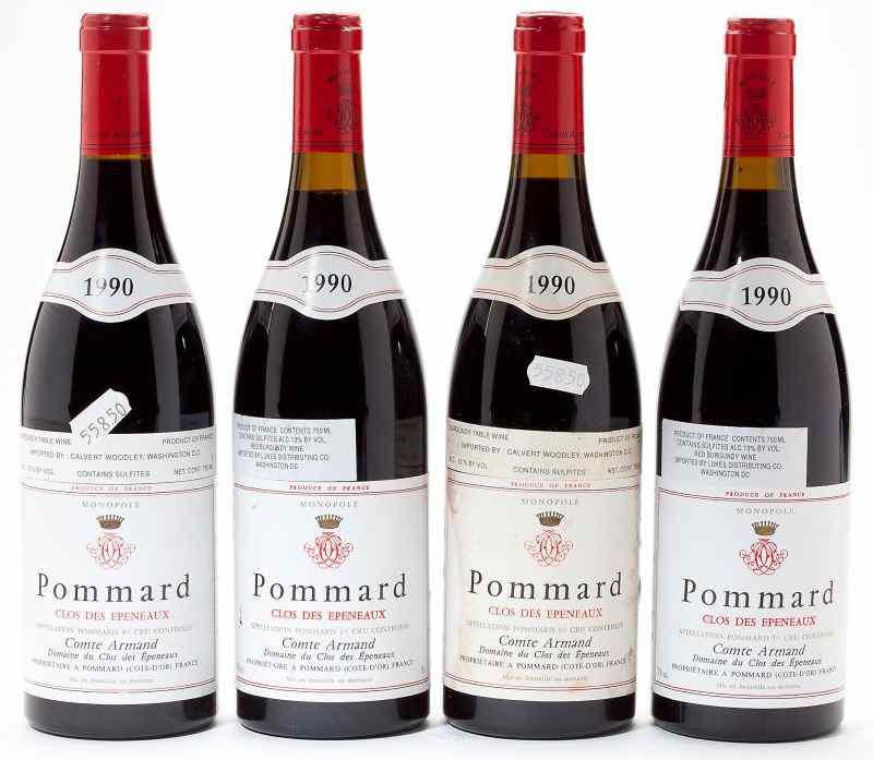 Appraisal: PommardArmand Clos des Epeneaux bottles - cm lbslAcquired from the