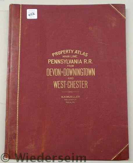 Appraisal: Book- Atlas of Properties on Main Line Pennsylvania Rail Road