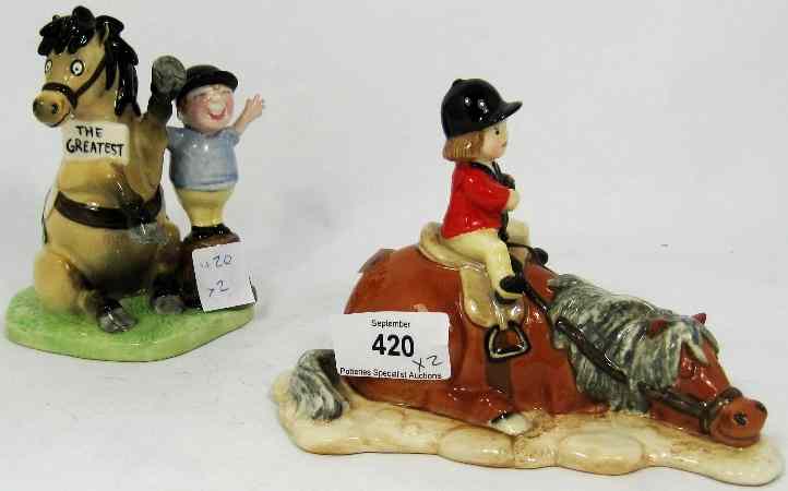 Appraisal: Royal Doulton Thelwell Figures Excessive Praise NT And Exhausted NT