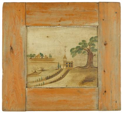 Appraisal: Painted pine fireboard new england first half th century