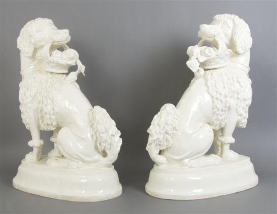 Appraisal: A Pair of German Blanc de Chine Sculptures Meisel Height