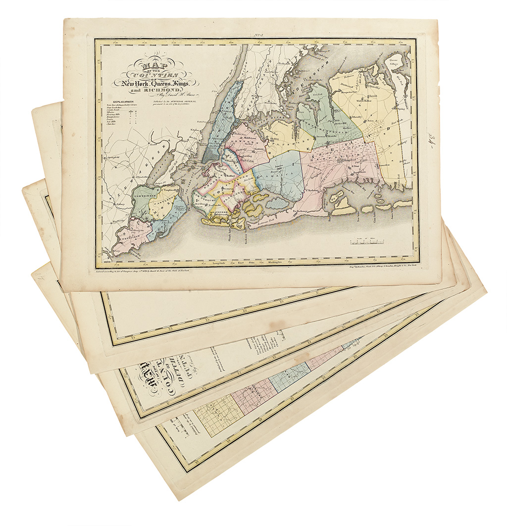 Appraisal: NEW YORK Burr David H Group of county maps extracted