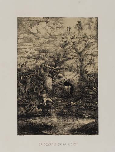 Appraisal: RODOLPHE BRESDIN La Com die de la Mort Lithograph on