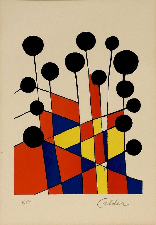 Appraisal: Alexander Calder Jardin Fleuriste Lithograph Alexander Calder United States -