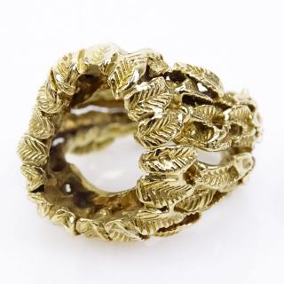 Appraisal: Vintage Karat Yellow Gold Ring Jacket for Pear Shape Stone