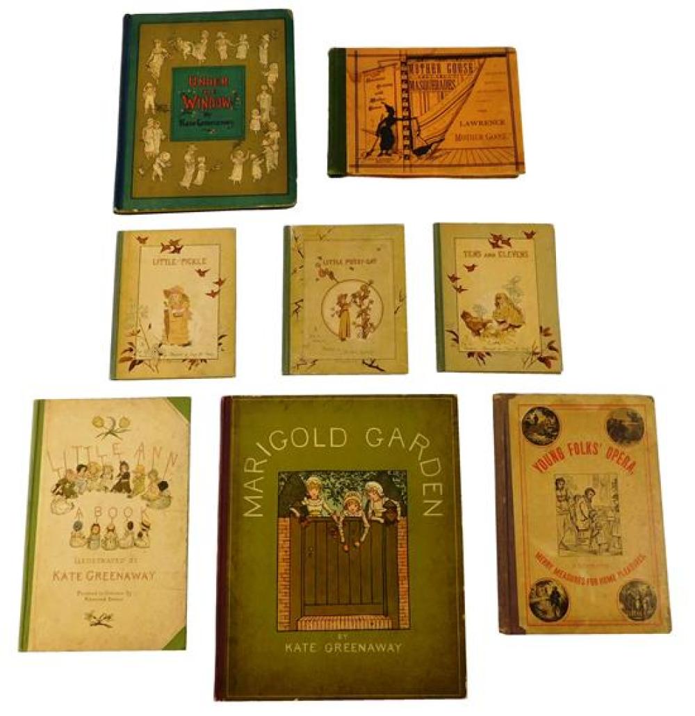 Appraisal: BOOKS Assortment of eight children''s books including Kate Greenaway Marigold