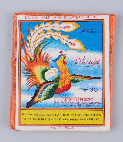 Appraisal: Phenix -Pack Firecrackers - Made in Macau by Him Yuen