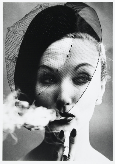 Appraisal: KLEIN WILLIAM - Smoke Veil Paris Vogue Silver print x