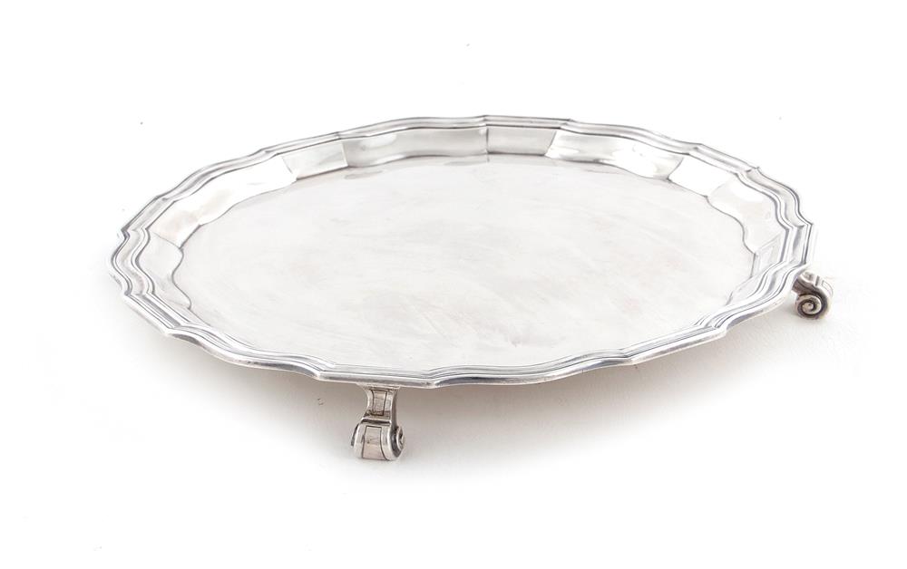 Appraisal: Tiffany Co sterling footed salver New York - in the