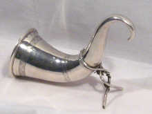 Appraisal: A silver Norwegian vase in the shape of a horn