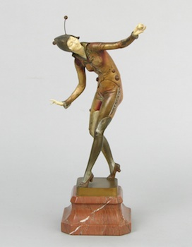 Appraisal: Ferdinand Preiss German - Champagne Dancer ca An Art Deco