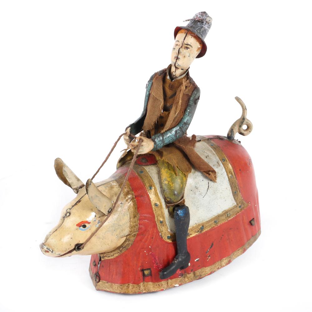 Appraisal: LEHMANN PADDY THE PIG TIN LITHO CLOCKWORK TOY MADE IN