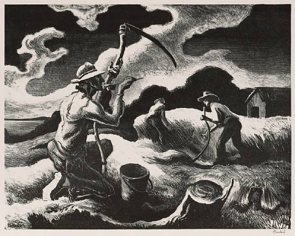 Appraisal: n a Thomas Hart Benton American - Island Hay F