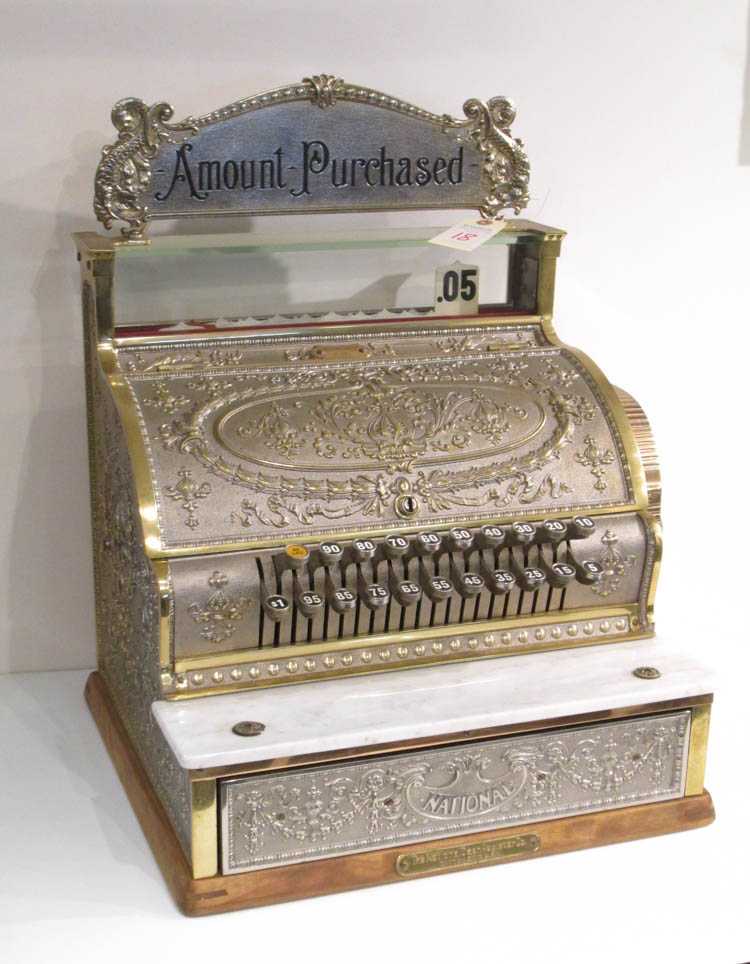 Appraisal: BRASS CASH REGISTER The National Cash Register Co Dayton Ohio