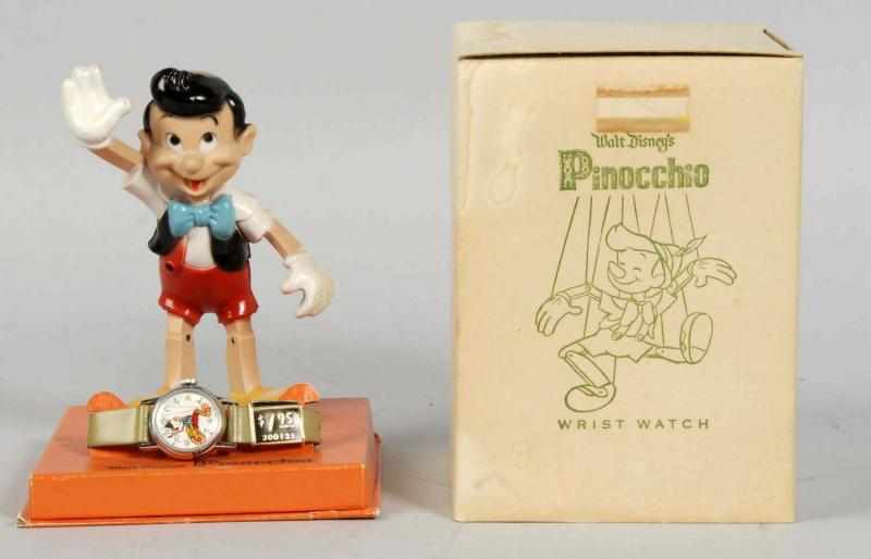 Appraisal: Ingersoll Disney Pinocchio Wrist Watch Description Very scarce watch with