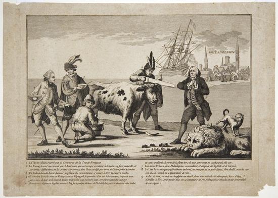 Appraisal: AMERICAN REVOLUTION State of the English Nation France circa Engraving