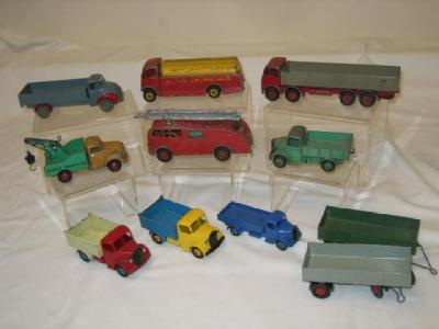 Appraisal: Eleven Dinky commercial models P