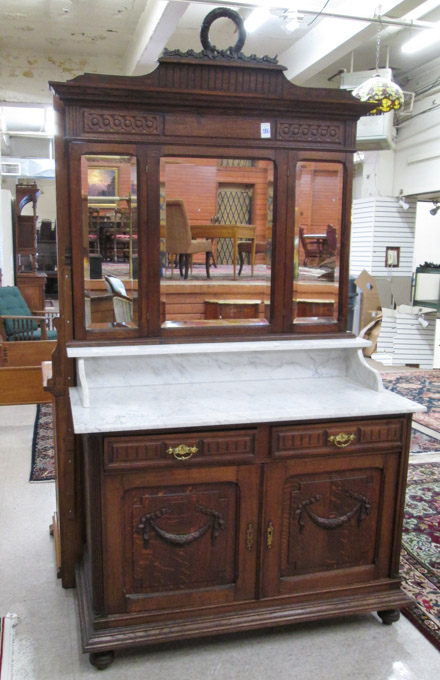 Appraisal: LOUIS XVI STYLE OAK DRESSER French late th century having