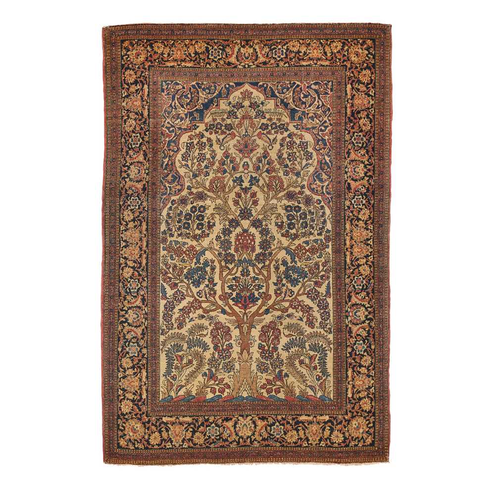 Appraisal: ISFAHAN PRAYER RUG CENTRAL PERSIA LATE TH EARLY TH CENTURY