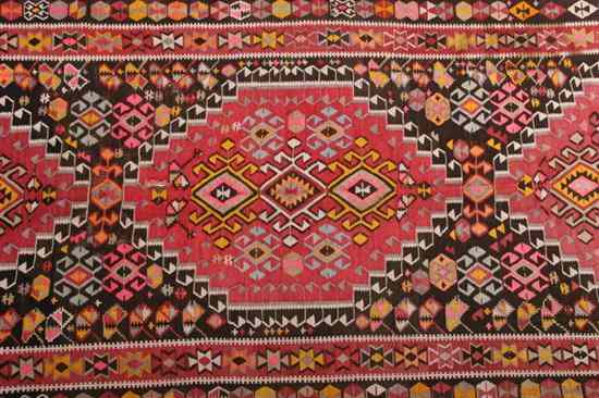 Appraisal: TWO KILIM RUGS as is condition - ft in x