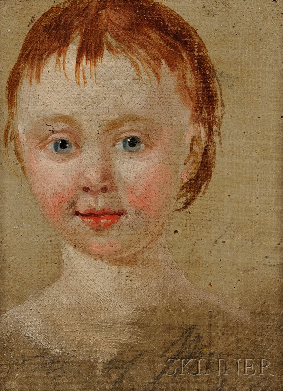 Appraisal: British School th th Century Portrait of a Child Unsigned